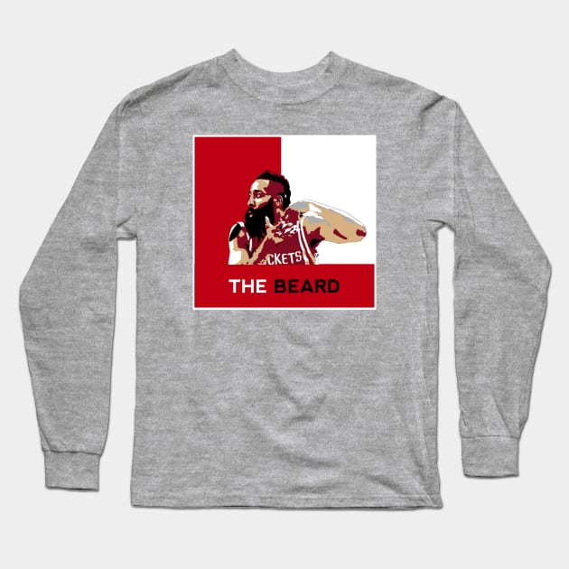 James The Beard Harden Long Sleeve T-Shirt by Monkyman91